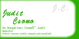 judit csomo business card